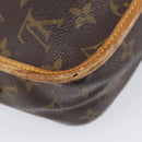LOUIS VUITTON Monogram Gibeciere MM Shoulder Bag M42247 LV Auth 203922-22