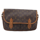 LOUIS VUITTON Monogram Gibeciere MM Shoulder Bag M42247 LV Auth 203922-13
