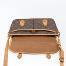 LOUIS VUITTON Monogram Gibeciere MM Shoulder Bag M42247 LV Auth 203922-25