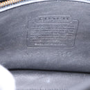 Coach Hand Bag Leather 2way Black Gold Auth 203933-18
