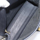 Coach Hand Bag Leather 2way Black Gold Auth 203933-19