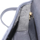 Coach Hand Bag Leather 2way Black Gold Auth 203933-21