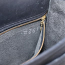Coach Hand Bag Leather 2way Black Gold Auth 203933-24