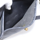 Coach Hand Bag Leather 2way Black Gold Auth 203933-25