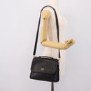 Coach Hand Bag Leather 2way Black Gold Auth 203933-27