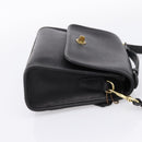 Coach Hand Bag Leather 2way Black Gold Auth 203933-5