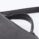 Coach Hand Bag Leather 2way Black Gold Auth 203933-8