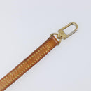 LOUIS VUITTON Nume leather Shoulder Strap Leather 48"" Beige LV Auth 204022V-9