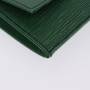 LOUIS VUITTON Epi Jena Clutch Bag Green M52724 LV Auth 204030-14