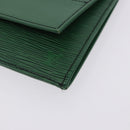 LOUIS VUITTON Epi Jena Clutch Bag Green M52724 LV Auth 204030-15