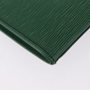 LOUIS VUITTON Epi Jena Clutch Bag Green M52724 LV Auth 204030-16