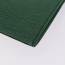 LOUIS VUITTON Epi Jena Clutch Bag Green M52724 LV Auth 204030-17