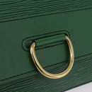 LOUIS VUITTON Epi Jena Clutch Bag Green M52724 LV Auth 204030-18