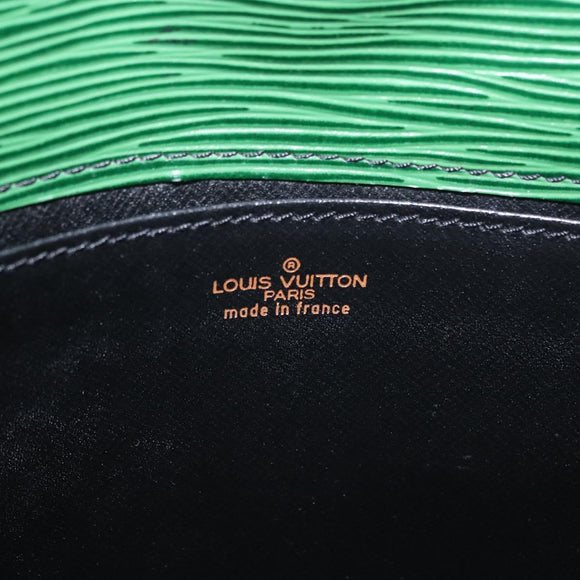 LOUIS VUITTON Epi Jena Clutch Bag Green M52724 LV Auth 204030