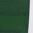 LOUIS VUITTON Epi Jena Clutch Bag Green M52724 LV Auth 204030-2
