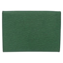 LOUIS VUITTON Epi Jena Clutch Bag Green M52724 LV Auth 204030-3
