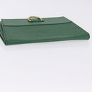 LOUIS VUITTON Epi Jena Clutch Bag Green M52724 LV Auth 204030-6