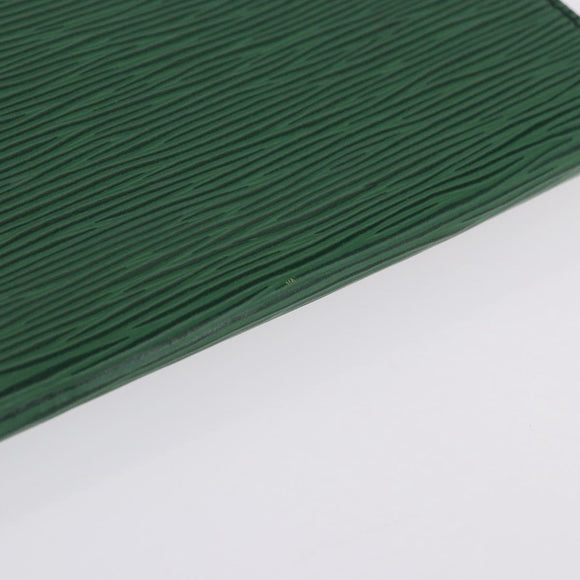 LOUIS VUITTON Epi Jena Clutch Bag Green M52724 LV Auth 204030