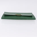 LOUIS VUITTON Epi Jena Clutch Bag Green M52724 LV Auth 204030-8