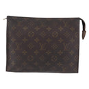LOUIS VUITTON Monogram Poche Toilette 26 Pouch M47542 LV Auth 204032-13