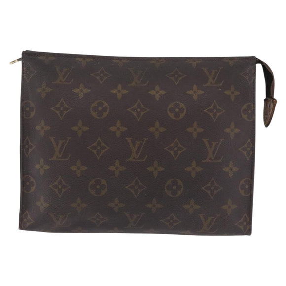 LOUIS VUITTON Monogram Poche Toilette 26 Pouch M47542 LV Auth 204032