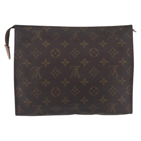 LOUIS VUITTON Monogram Poche Toilette 26 Pouch M47542 LV Auth 204032
