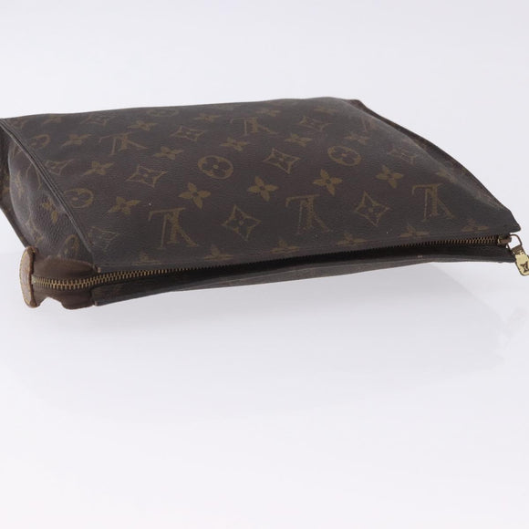 LOUIS VUITTON Monogram Poche Toilette 26 Pouch M47542 LV Auth 204032