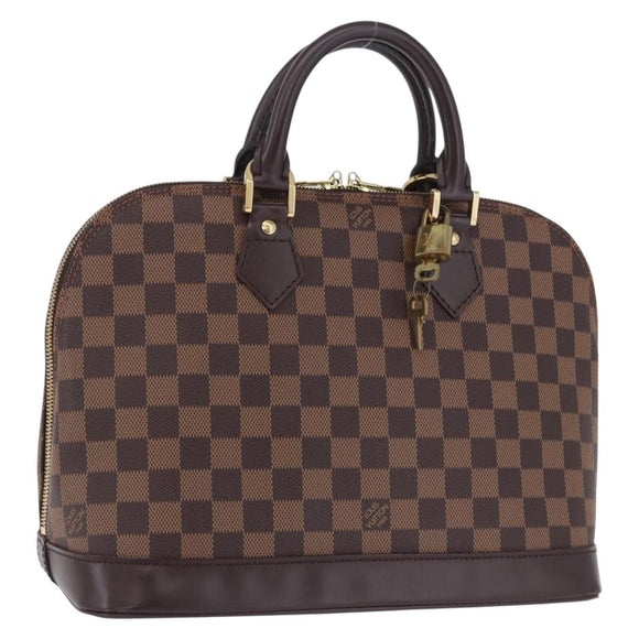 LOUIS VUITTON Damier Ebene Alma PM Hand Bag N53151 LV Auth 204034V