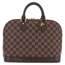 LOUIS VUITTON Damier Ebene Alma PM Hand Bag N53151 LV Auth 204034V-13