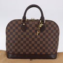 LOUIS VUITTON Damier Ebene Alma PM Hand Bag N53151 LV Auth 204034V-12