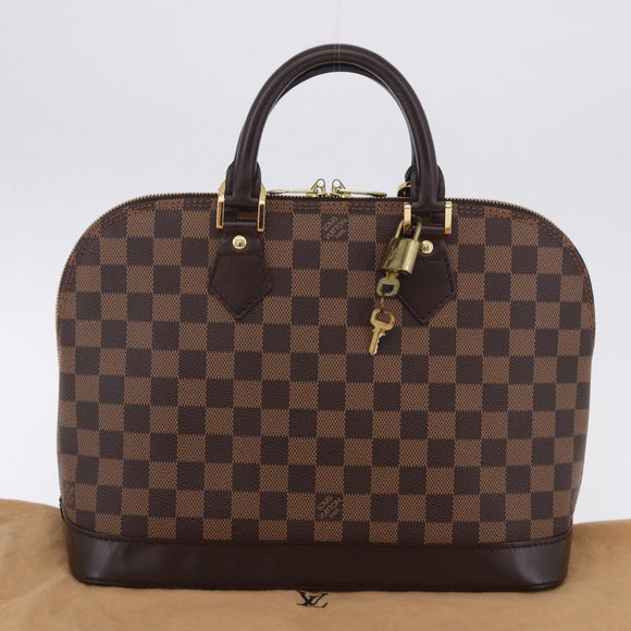 LOUIS VUITTON Damier Ebene Alma PM Hand Bag N53151 LV Auth 204034V