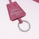 PRADA Hand Bag Nylon Pink Silver Auth 204035V-21