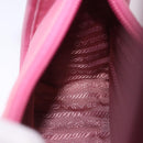 PRADA Hand Bag Nylon Pink Silver Auth 204035V-25