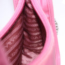 PRADA Hand Bag Nylon Pink Silver Auth 204035V-26