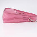 PRADA Hand Bag Nylon Pink Silver Auth 204035V-3