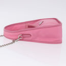 PRADA Hand Bag Nylon Pink Silver Auth 204035V-4