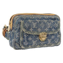 LOUIS VUITTON Monogram Denim Bum Bag Body Bag Blue M95347 LV Auth 204036A-1