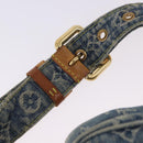 LOUIS VUITTON Monogram Denim Bum Bag Body Bag Blue M95347 LV Auth 204036A-16