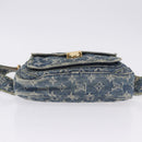LOUIS VUITTON Monogram Denim Bum Bag Body Bag Blue M95347 LV Auth 204036A-6
