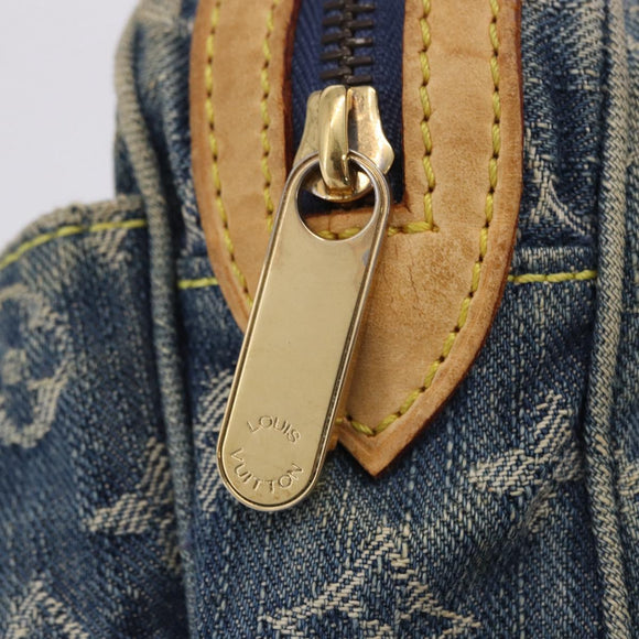 LOUIS VUITTON Monogram Denim Bum Bag Body Bag Blue M95347 LV Auth 204036A