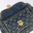 LOUIS VUITTON Monogram Denim Bum Bag Body Bag Blue M95347 LV Auth 204036A-27