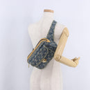 LOUIS VUITTON Monogram Denim Bum Bag Body Bag Blue M95347 LV Auth 204036A-31