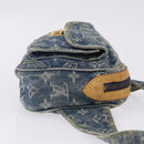 LOUIS VUITTON Monogram Denim Bum Bag Body Bag Blue M95347 LV Auth 204036A-3