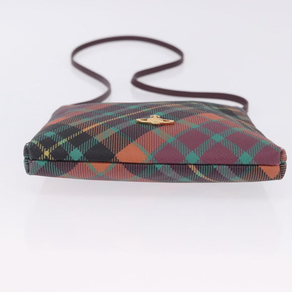 Vivienne Westwood Shoulder Bag PVC Leather Multicolor Gold Auth 204037A