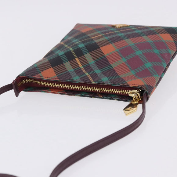 Vivienne Westwood Shoulder Bag PVC Leather Multicolor Gold Auth 204037A