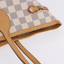 LOUIS VUITTON Damier Azur Neverfull MM Tote Bag N41605 LV Auth 204040A-10