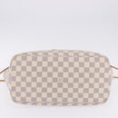 LOUIS VUITTON Damier Azur Neverfull MM Tote Bag N41605 LV Auth 204040A-18