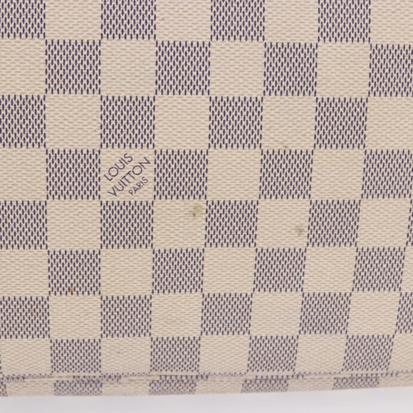 LOUIS VUITTON Damier Azur Neverfull MM Tote Bag N41605 LV Auth 204040A