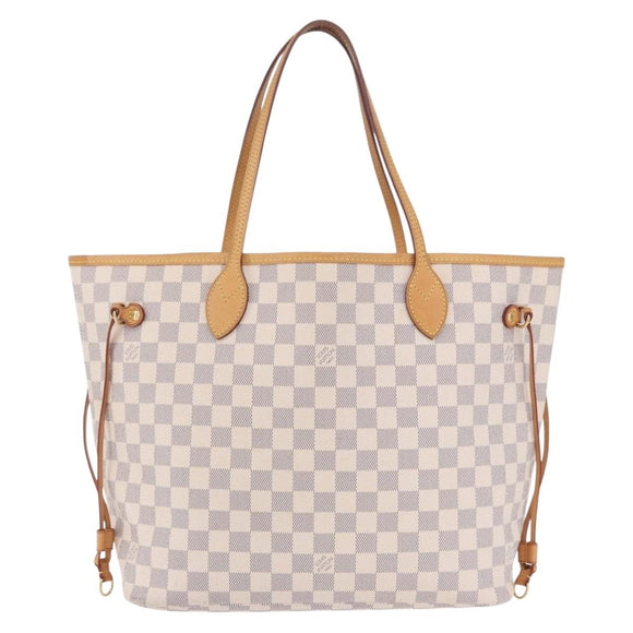 LOUIS VUITTON Damier Azur Neverfull MM Tote Bag N41605 LV Auth 204040A