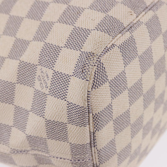LOUIS VUITTON Damier Azur Neverfull MM Tote Bag N41605 LV Auth 204040A